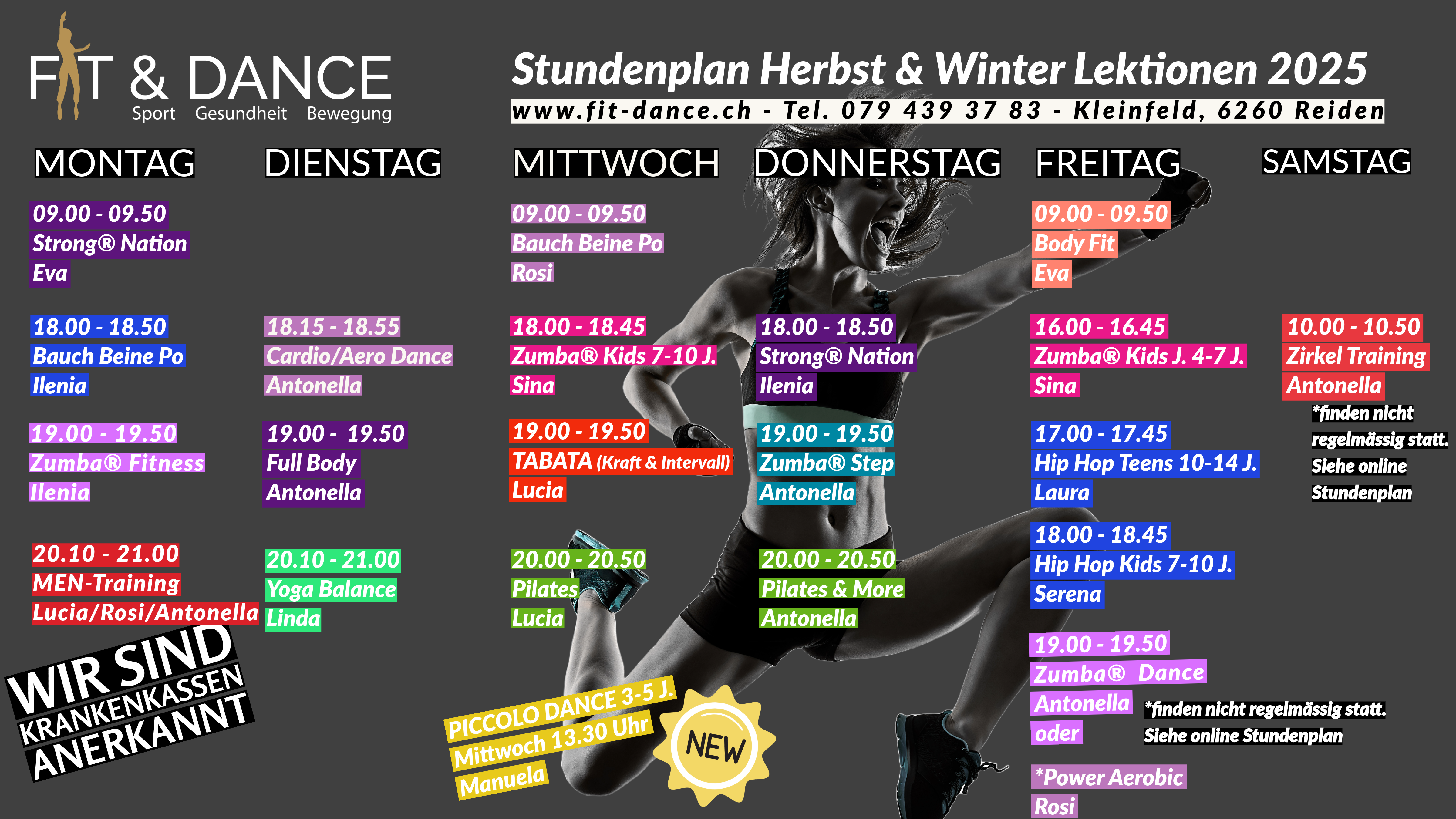Der neue Group Fitness Stundenplan ist da!